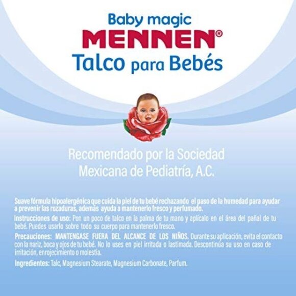 Mennen Baby Magic Powder Talco para Bebe Hypoallergenic 7.05oz Bottle - Picture 9 of 10